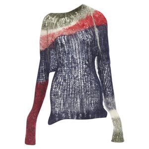 Junya Watanabe punk loose knit wool distressed punk sweater